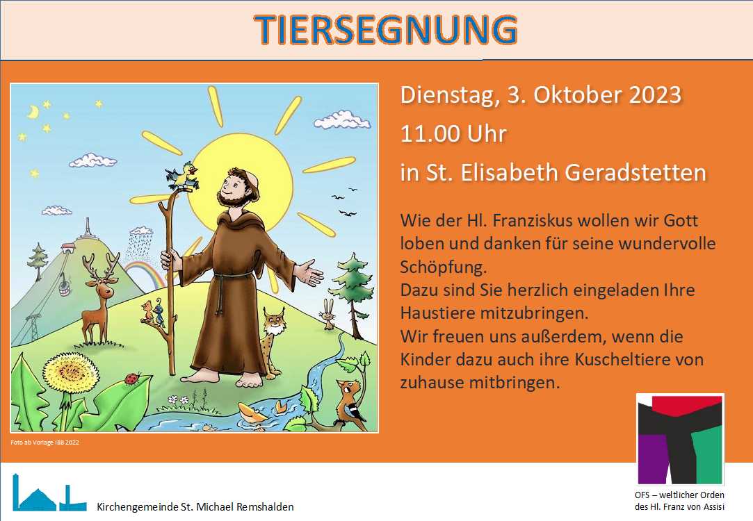 tiersegnung